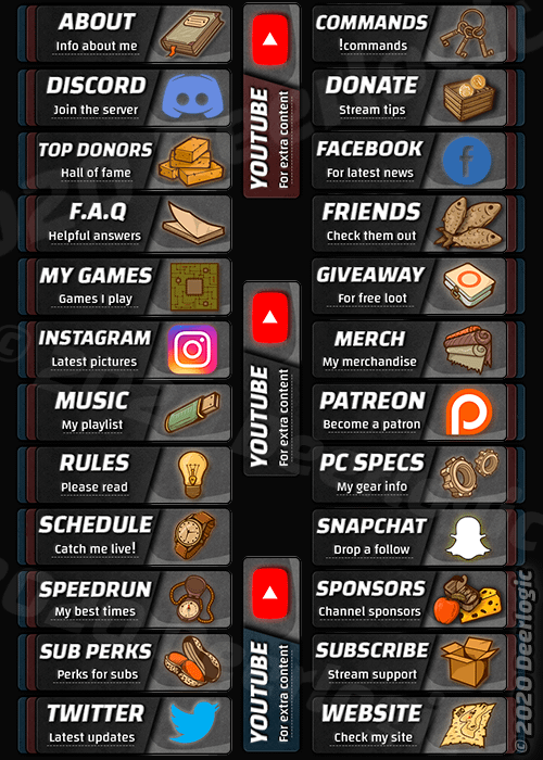 Twitch panels concrete - 25 variants included product image (2)