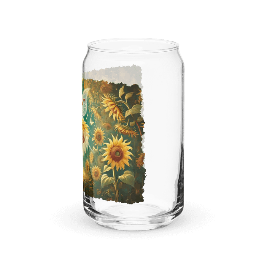 Sunflower Fairy Enchanting Glass with Optional Lid and Straw product image (9)