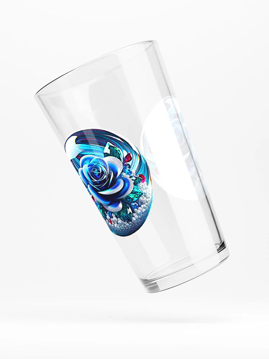 Blue Rose Marble Pint Glass product image (4)