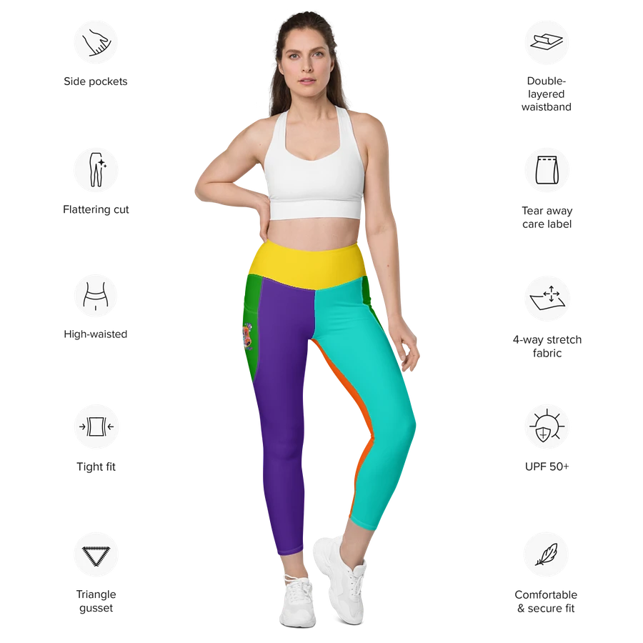 School of Chaos Colourblock Leggings product image (22)