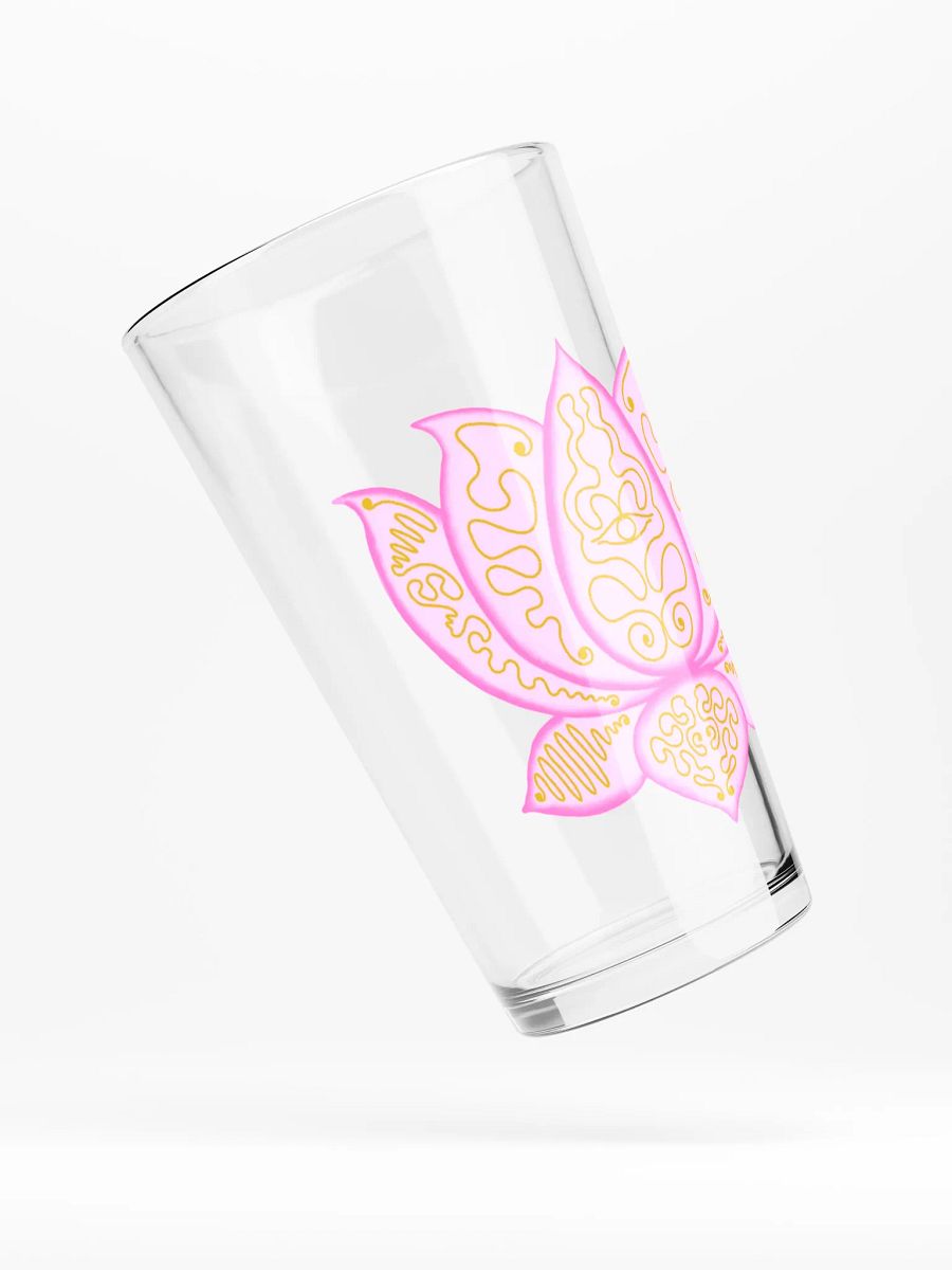 Golden Lotus Eye Shaker Pint Glass product image (4)
