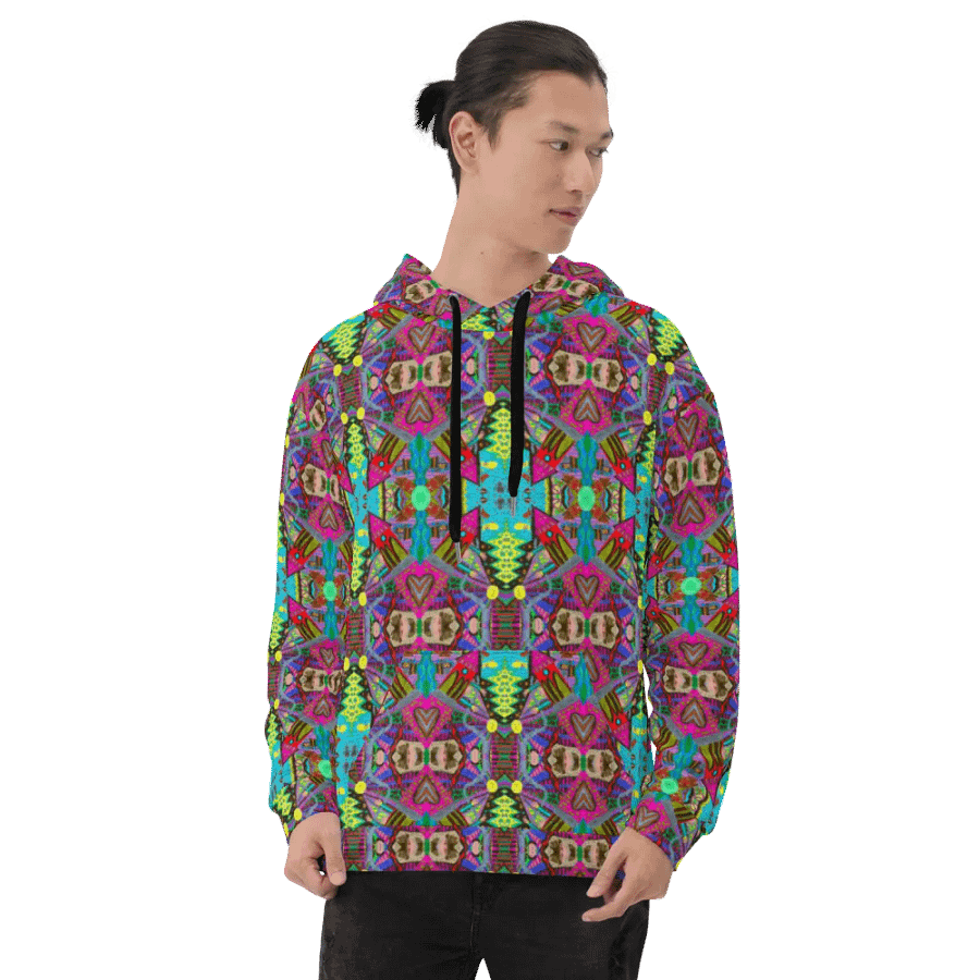 Abstract Doodle Art Tower Moment Unisex Pull Over Hoodie product image (10)