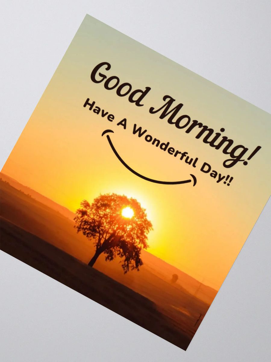 Smiling Sunrise Kiss Cut Stickers product image (5)