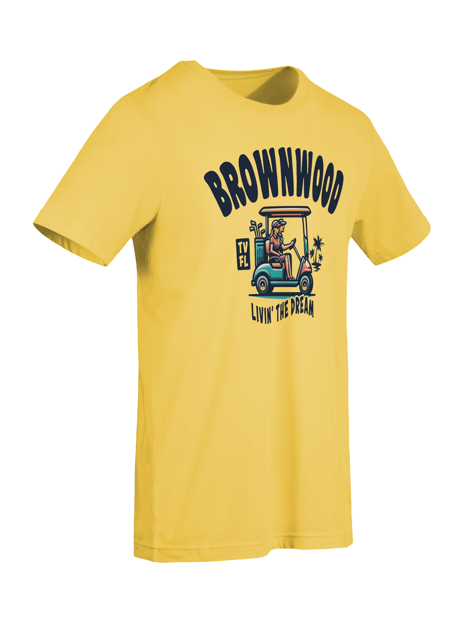 Brownwood TV Florida USA Golf Cart Design T-shirt product image (5)