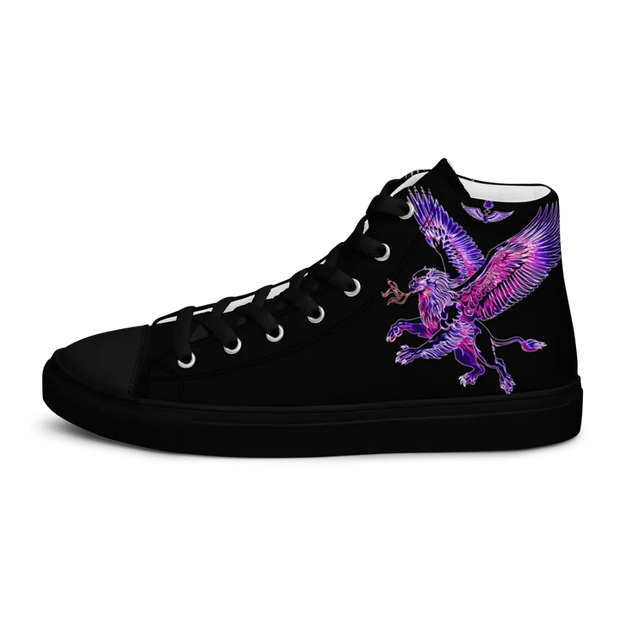 Gripen Flying Magenta//Griffin/Men's High Top Canvas Shoes by Allcolor product image (6)