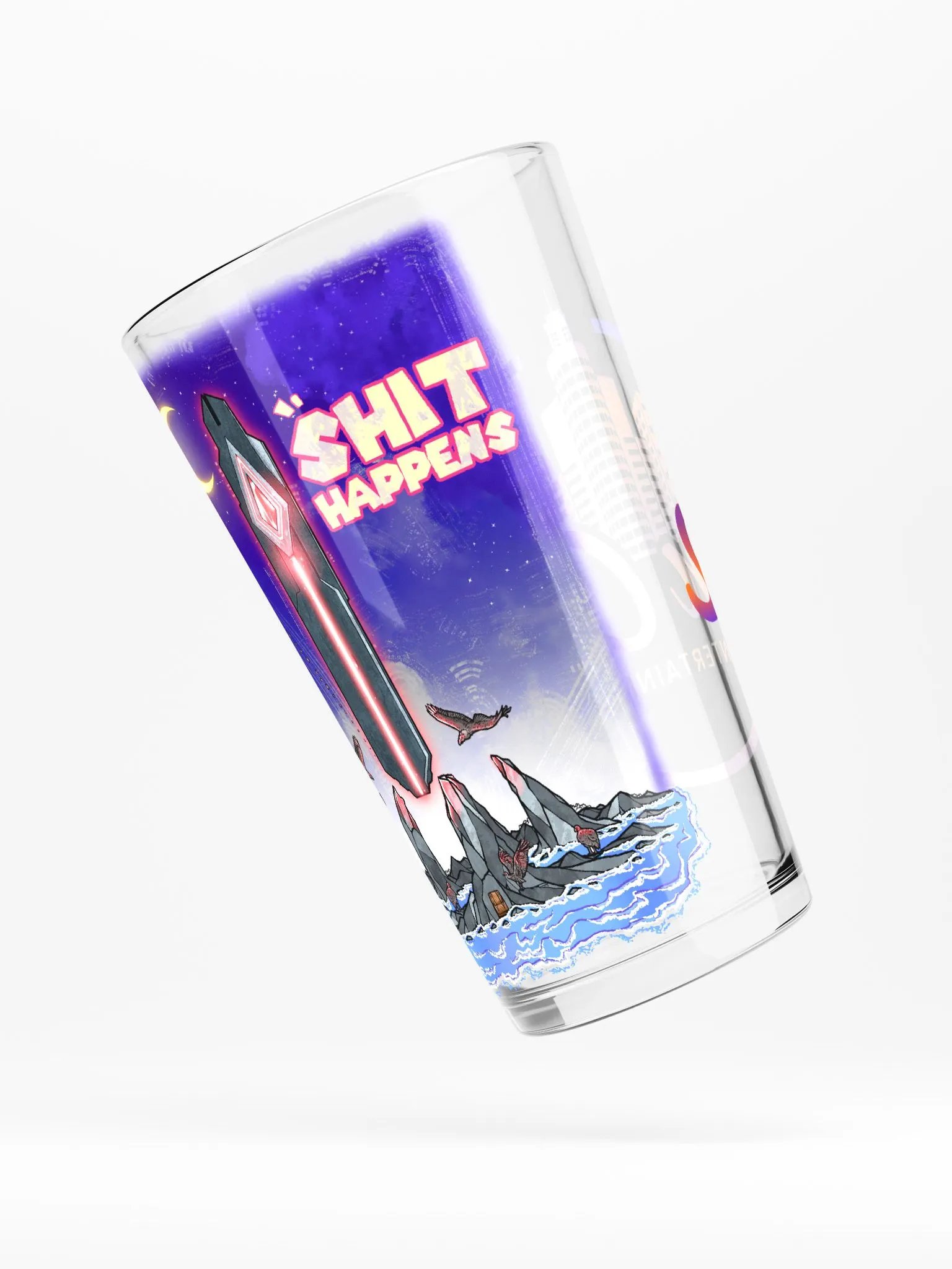 Shit Happens SCE Logo Shaker Pint Glass product image (4)