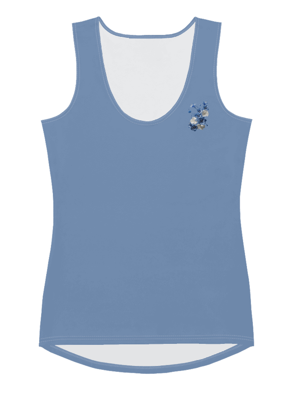 Women's Tank Top With Blue Flowers product image (5)