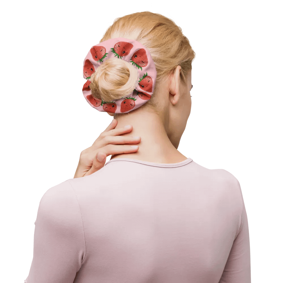 Lottie's Sweet Strawb Scrunchie - Pink product image (3)