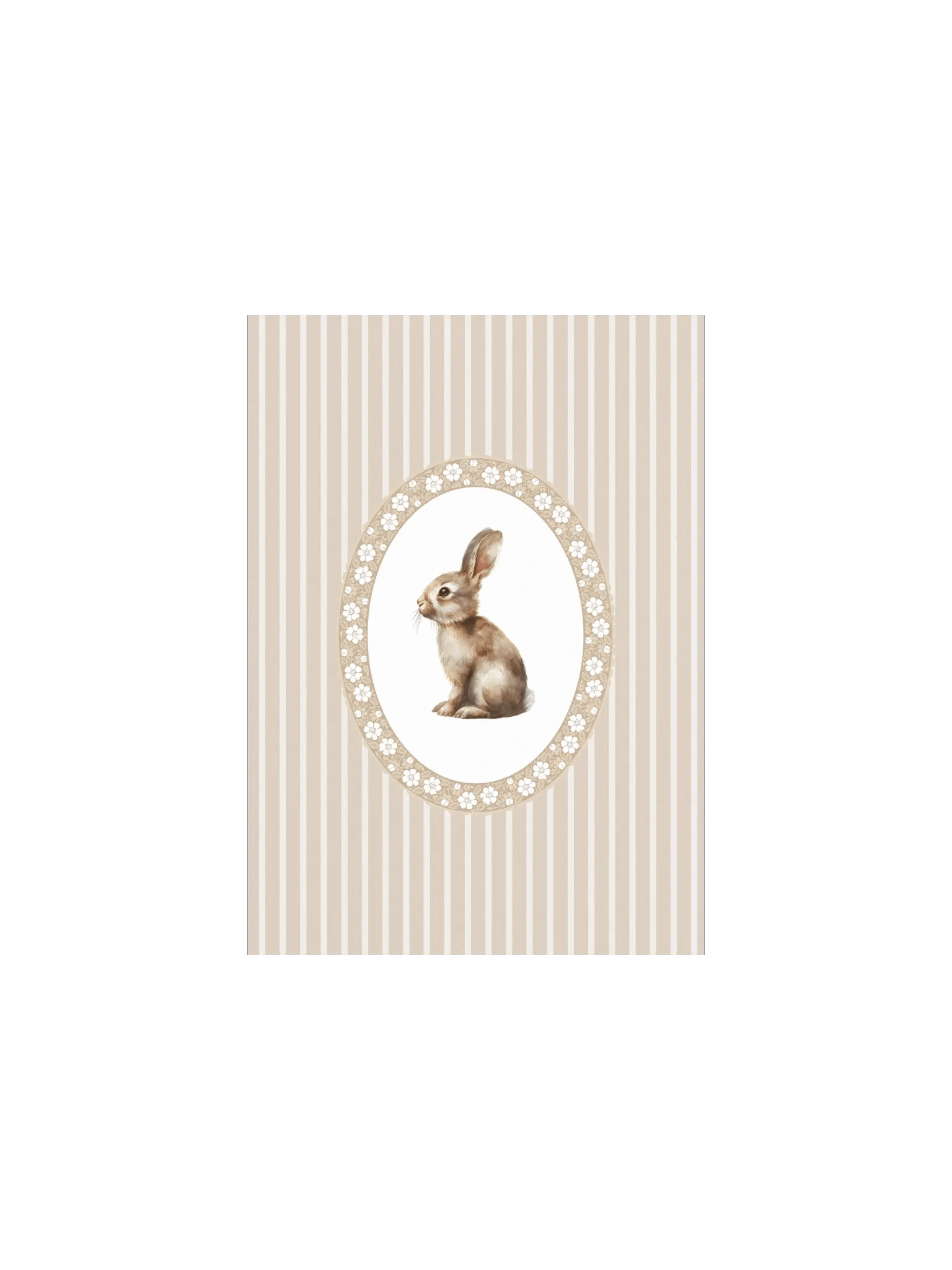 Classic Boho Bunny Floral Nursery Print product image (2)