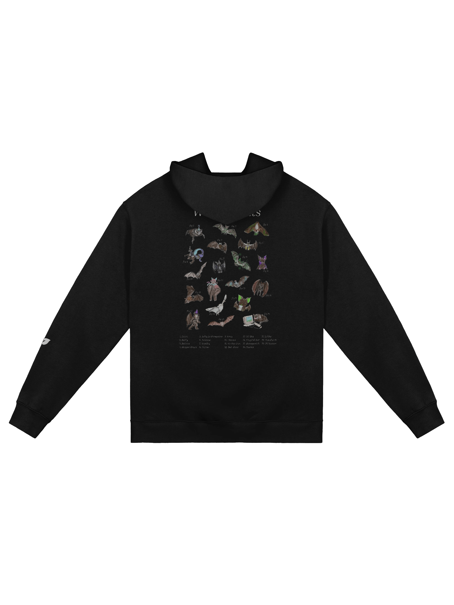 Waffle's Bats Hoodie - Back Print product image (2)