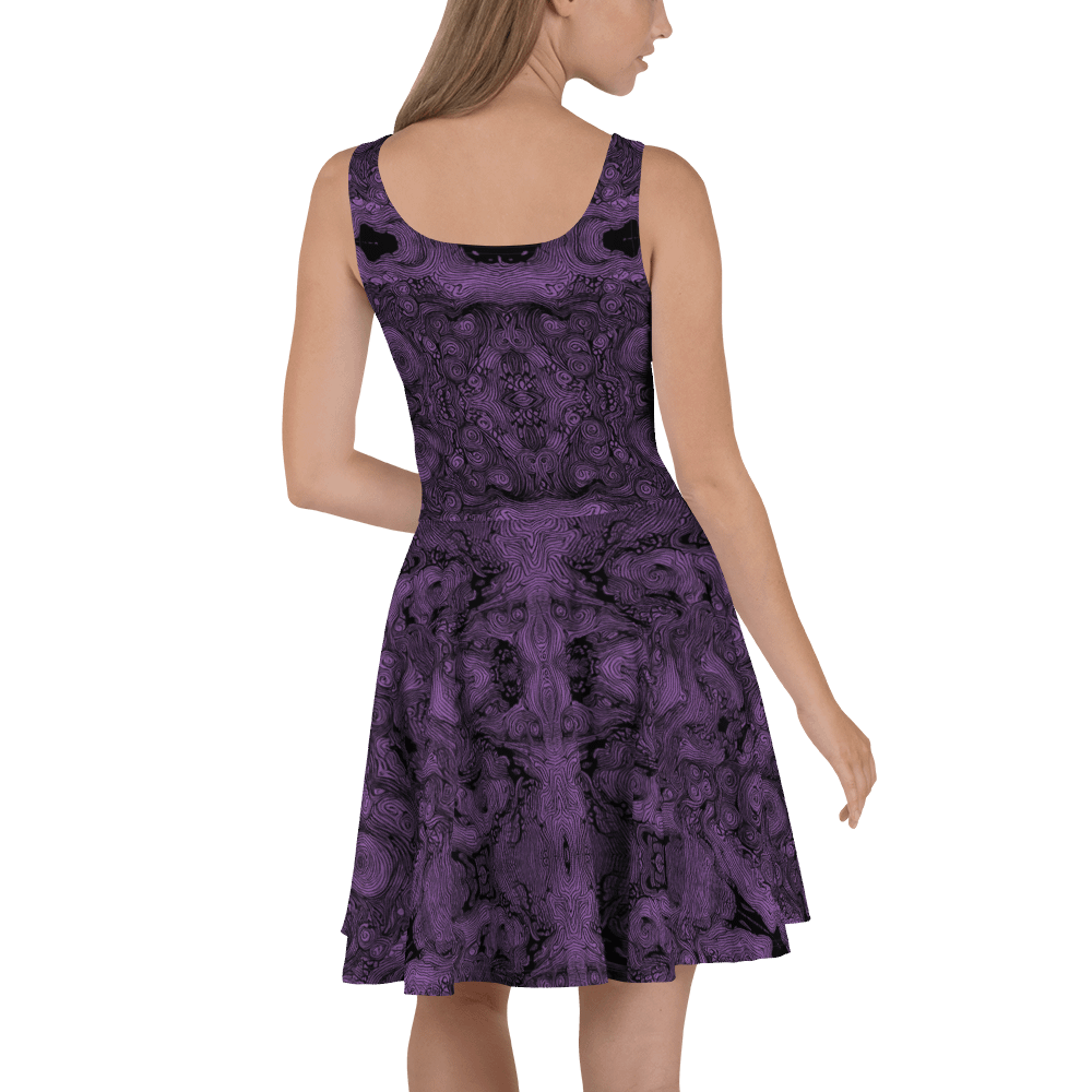 pink lines dark - moon dress product image (4)