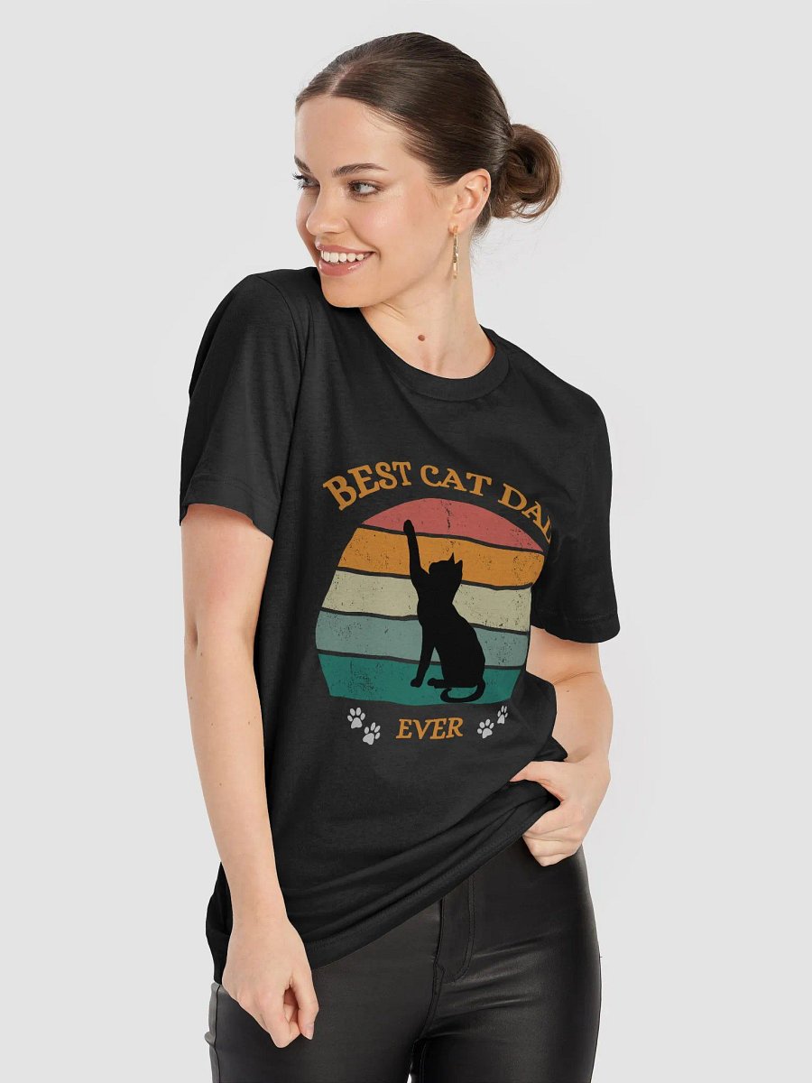 Colorful Cat Dad Graphic Tee product image (63)