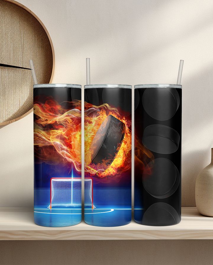 Hockey Puck in Flames product image (2)