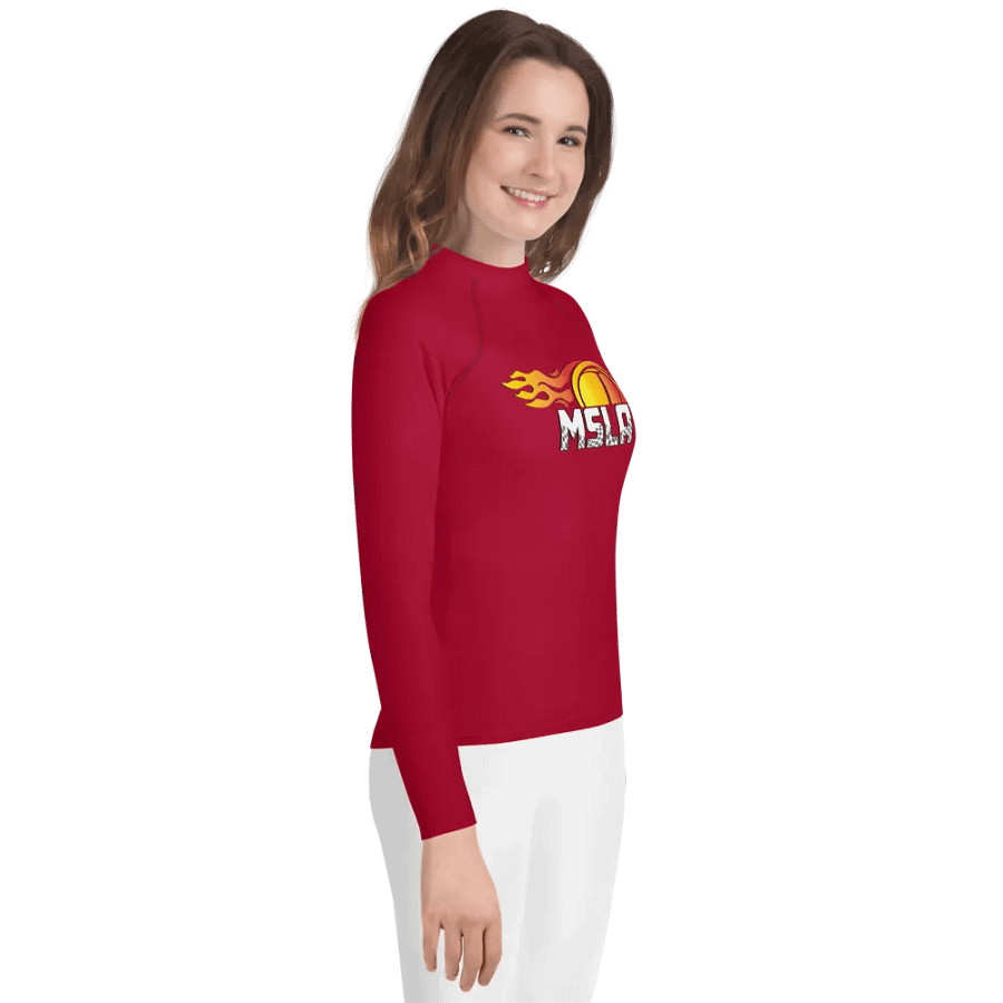 MSLA Red Youth Rash Guard product image (5)