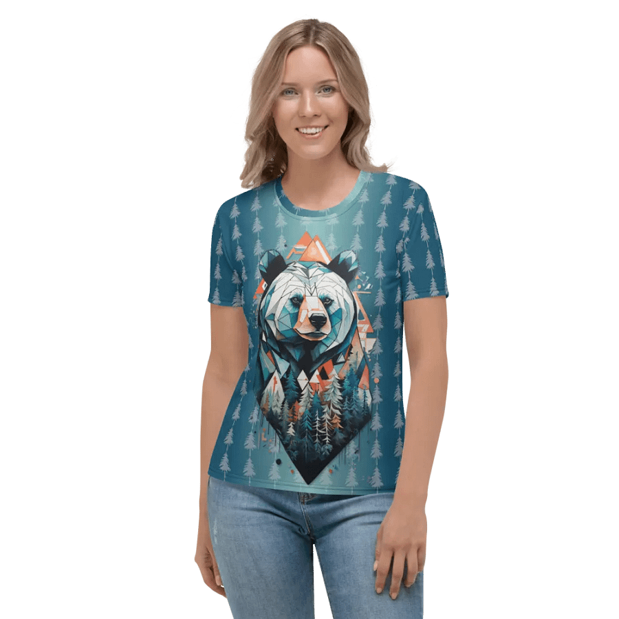 Bear Outdoors All Over Print T-shirt product image (2)