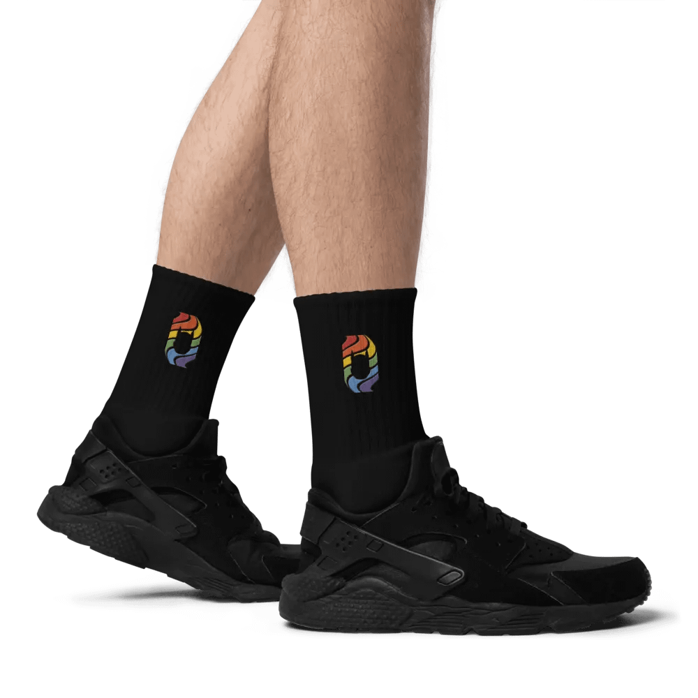 Pup in Rainbow - Embroidered Socks product image (7)