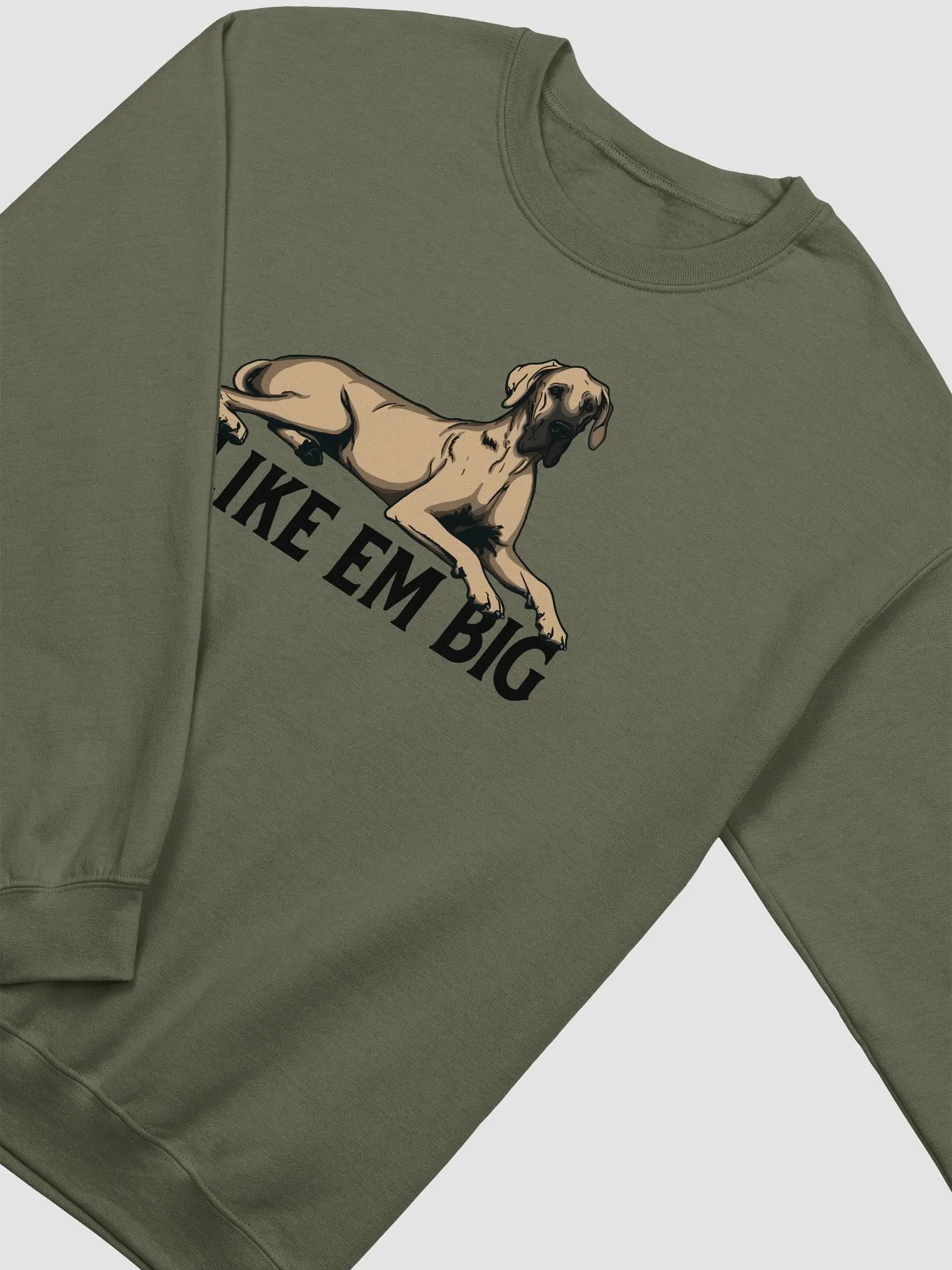I Like Em Big Sweathirt of a Great Dane (Fawn) | Funny Shirt for Great Dane Paw-rents product image (16)