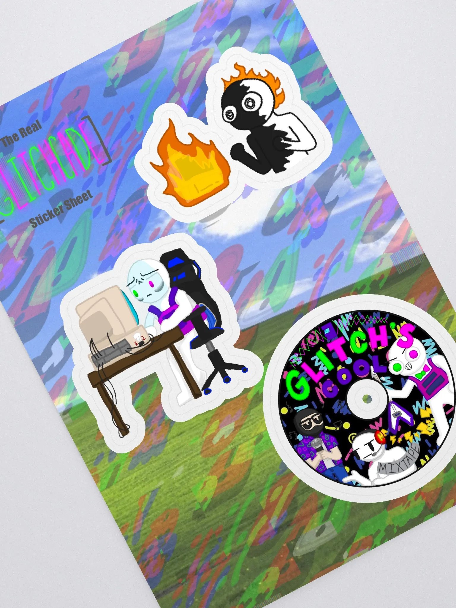 The Real Glitchcade Sticker Sheet product image (1)