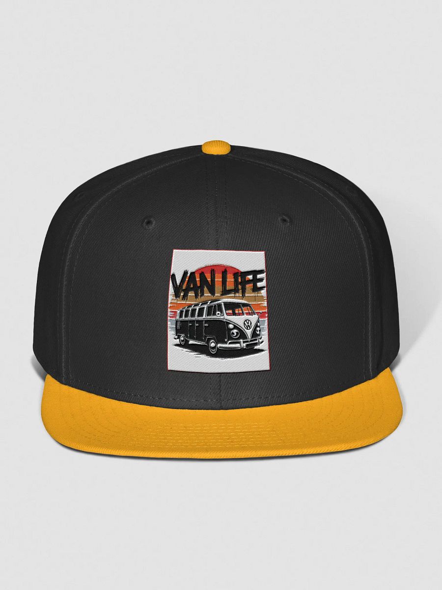 Gold "Van Life" Snapback Cap product image (1)