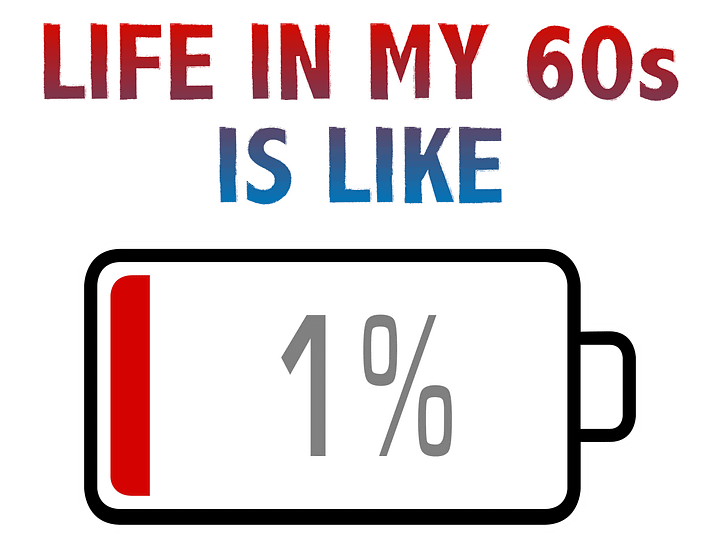 Life in My 60s is Like Battery at 1% T-Shirt product image (2)