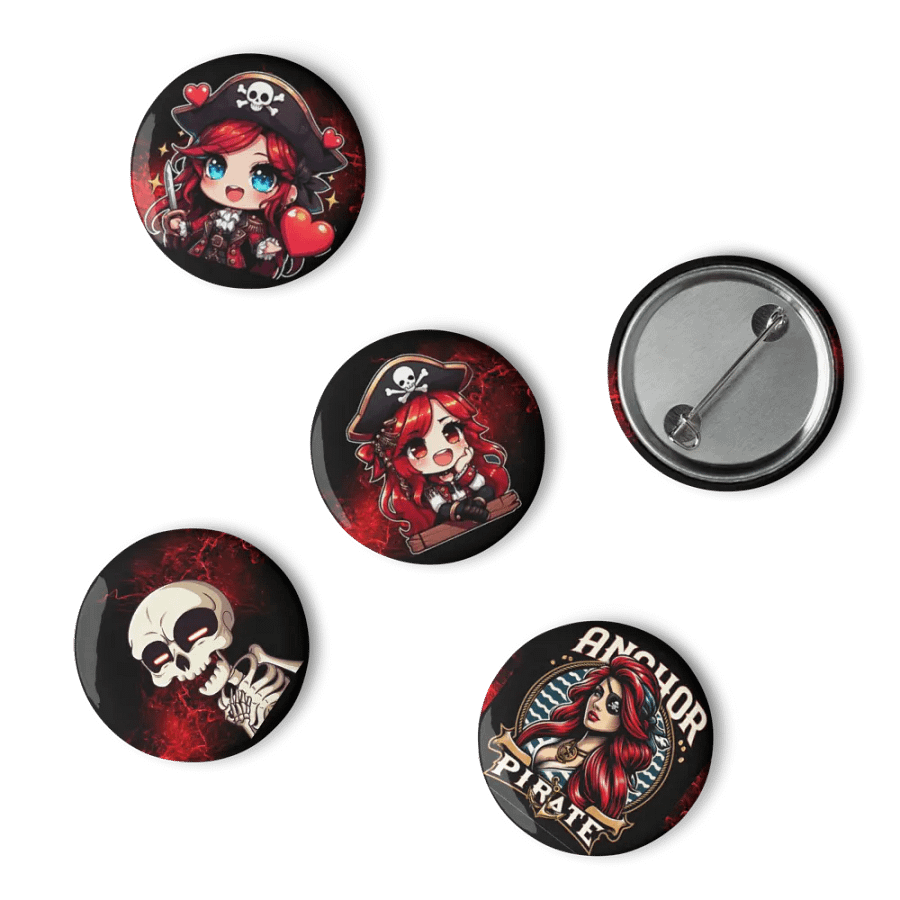 Anchor Pirate Pins set of 5 product image (5)