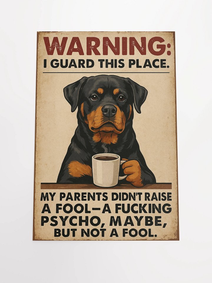 Funny Guardian Rottweiler Poster product image (1)