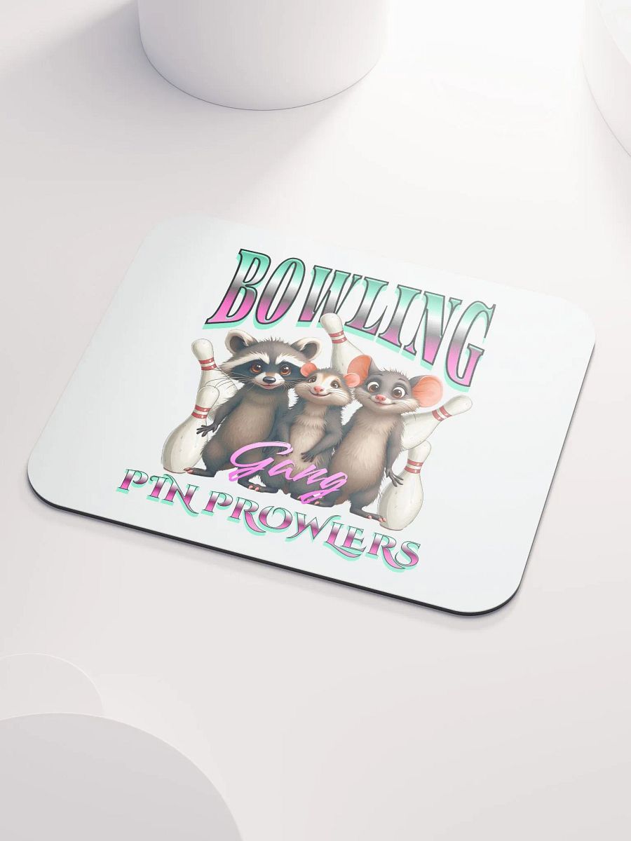 Bowling Gang Pin Prowlers Raccoon Mouse Pad product image (3)