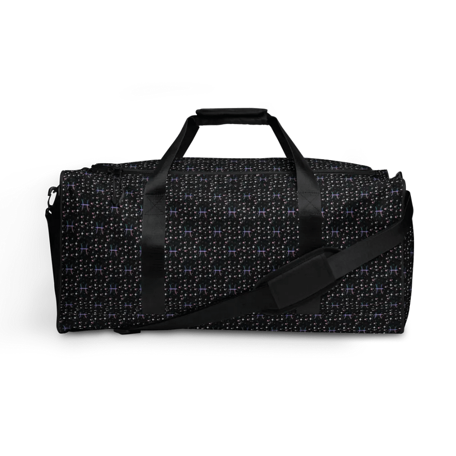 Pisces, Pastel Pisces Glyph, Duffel Bag product image (1)