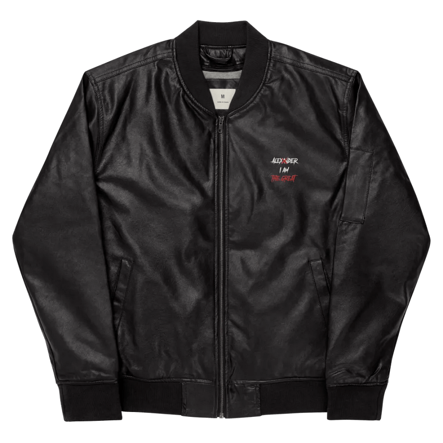 I am The Great Faux Leather Bomber Jacket product image (8)