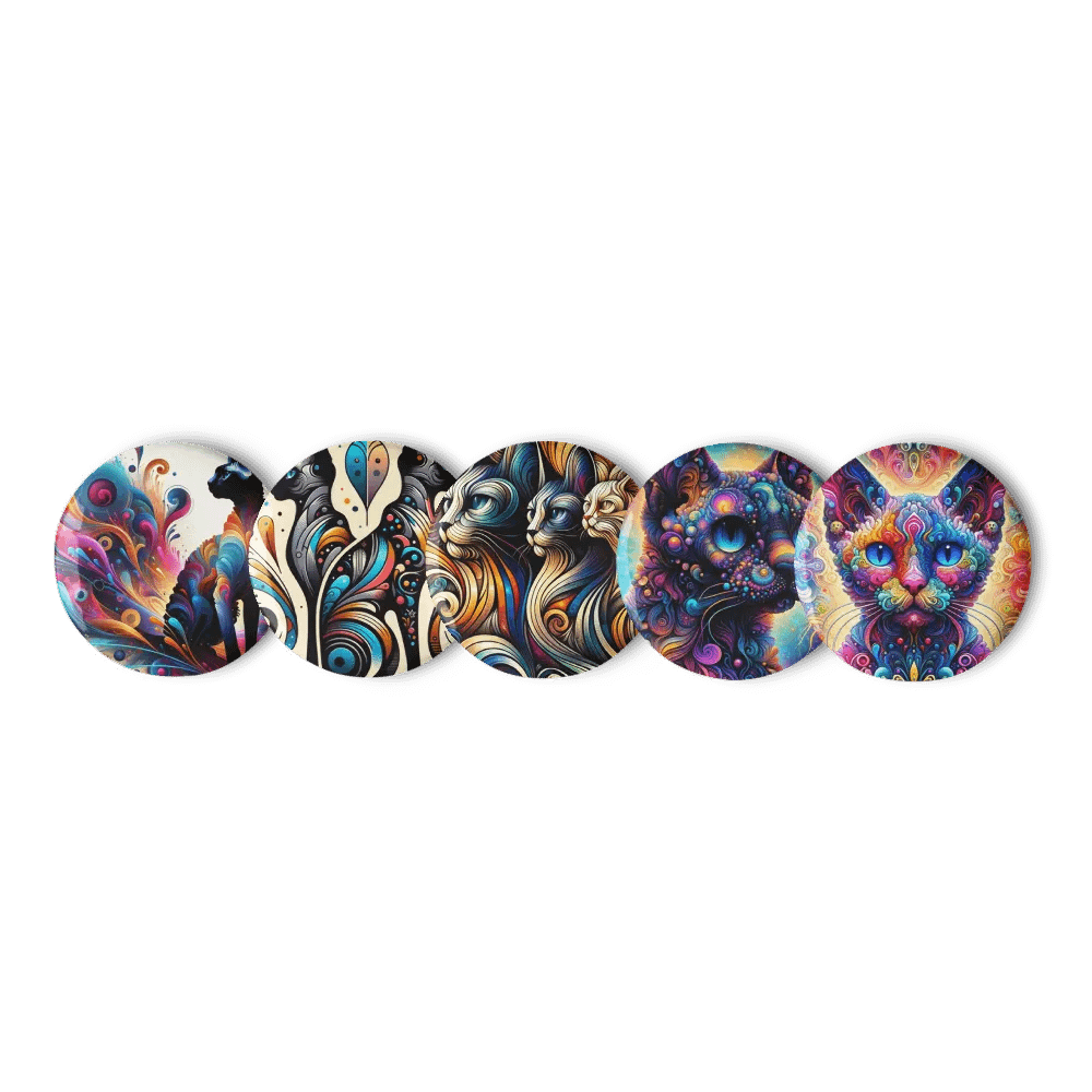 Set of Pin Buttons: Devon Rex product image (3)