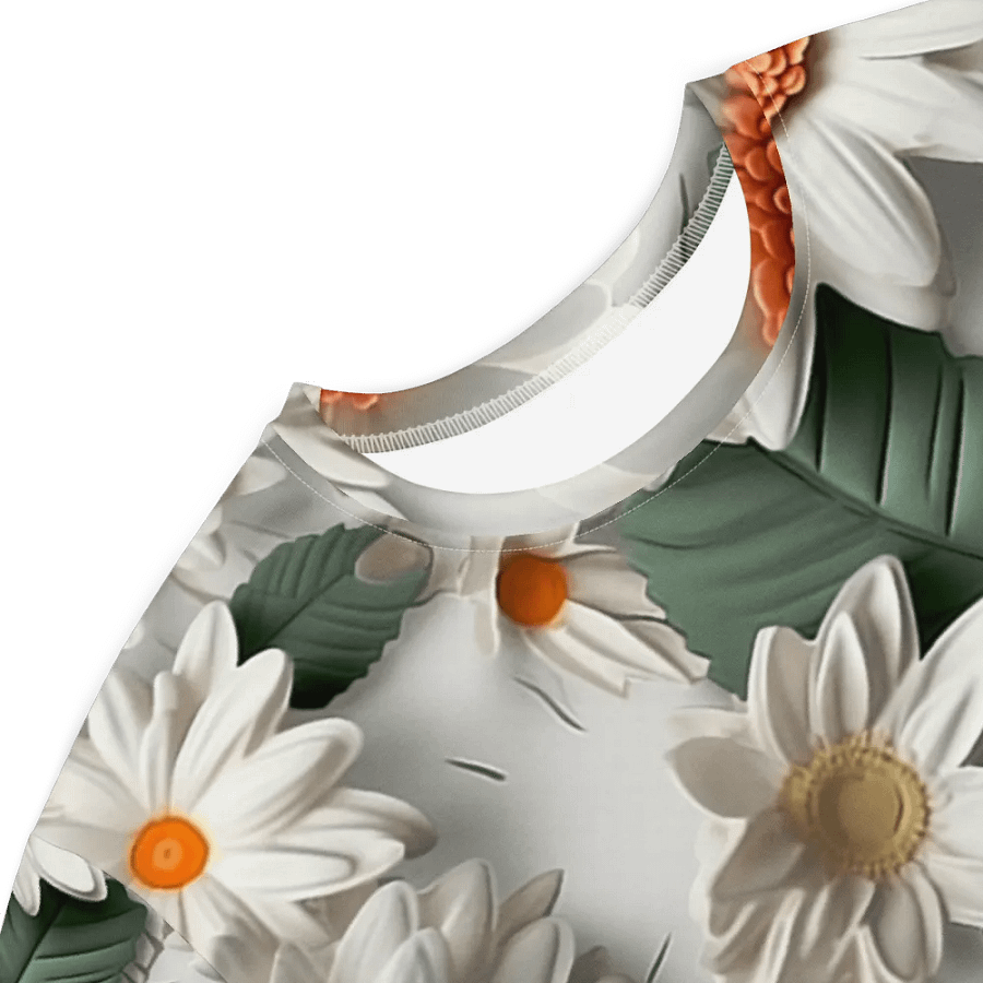 3D-Ditsy-Flowers-Seamless-Patterns T-shirt Dress - V13 product image (4)