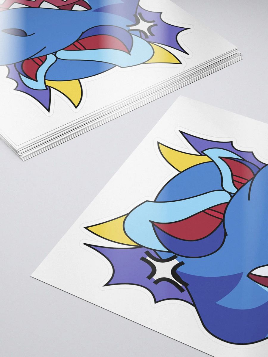 Angry Dragon Blue Sticker product image (5)