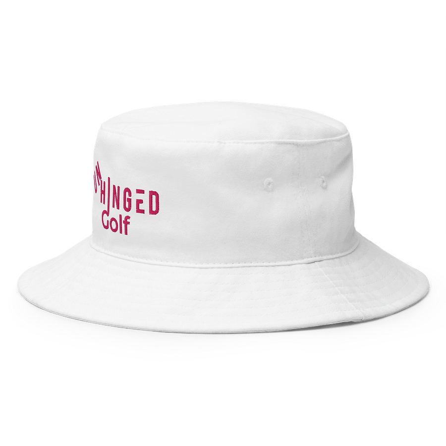White UNHINGED Bucket Style Hat product image (2)