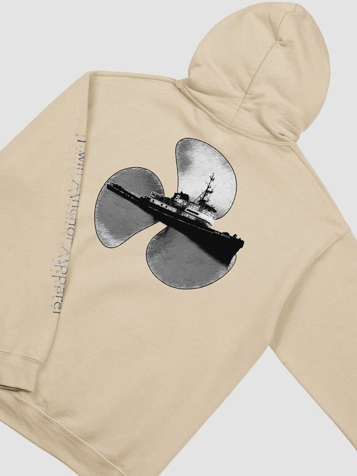 Three blade prop & Jack tug Hoodie - sleeve Twin Anchor product image (1)