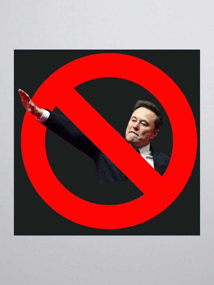 Anti-Elon Tesla Sticker. product image (1)