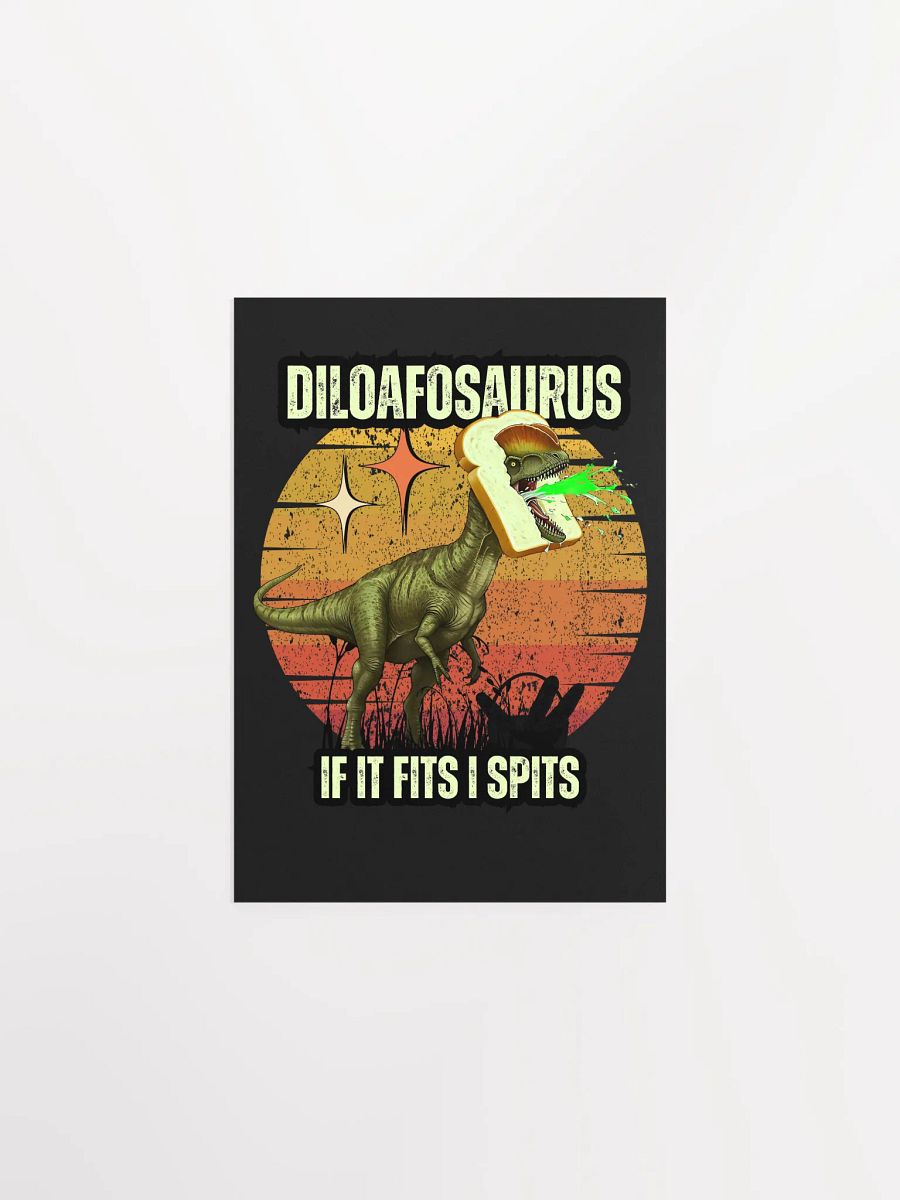 Diloafosaurus - Dilophosaurus and Bread Funny Art product image (1)