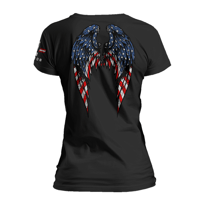 American Flag Angel Wings - Women's Relaxed Fit product image (1)