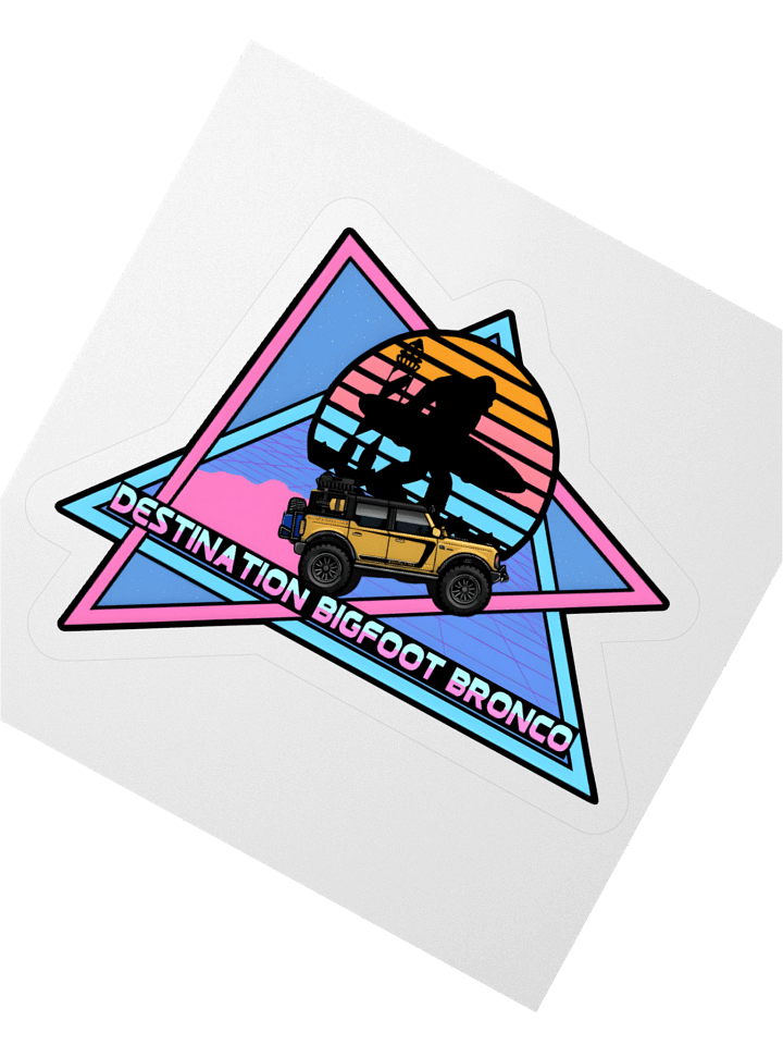 Destination Bigfoot Bronco JC Edition Retro-Inspired Decal (Multiple Sizes Available) product image (4)