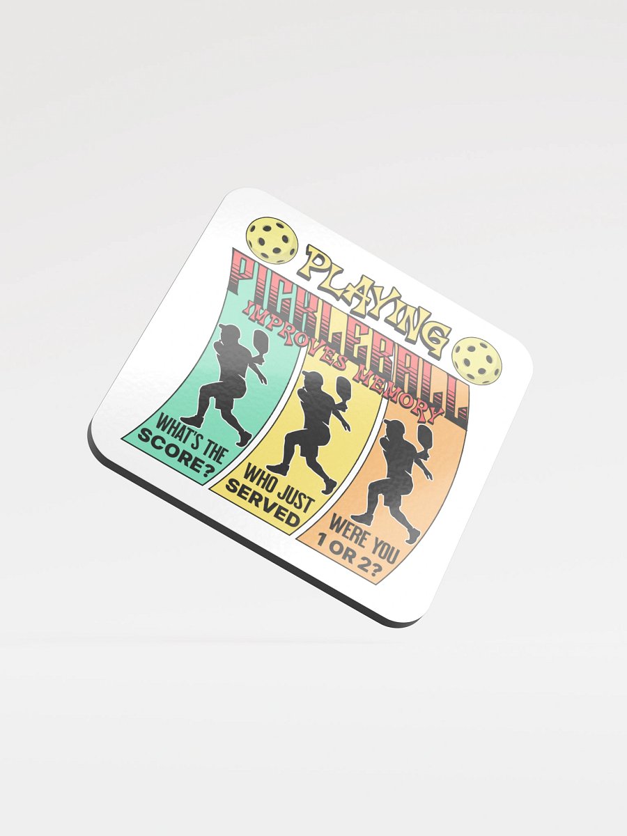 Playing Pickleball Improved Memory Ribbon Coaster product image (2)