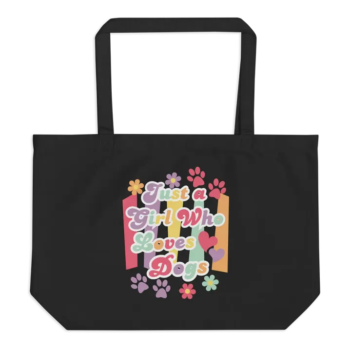 Just A Girl Who Loves Dogs E-Conscious Organic Cotton Tote Bag product image (1)