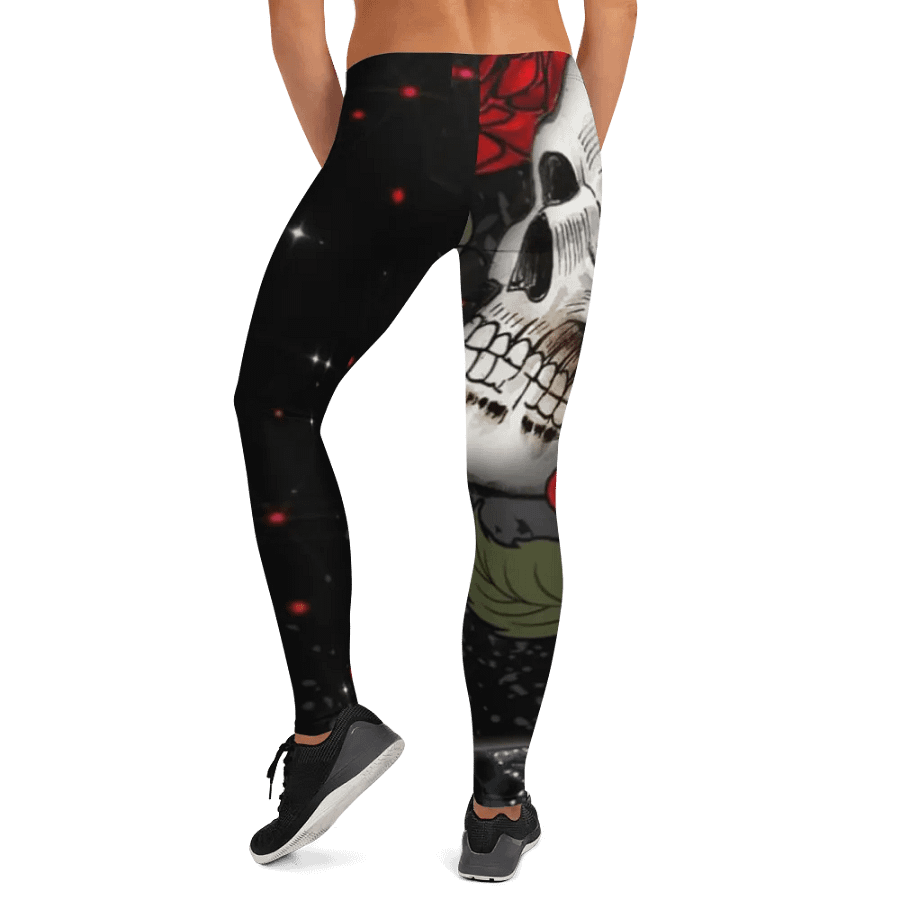 Gothic Rose Skull All-Over Leggings product image (12)