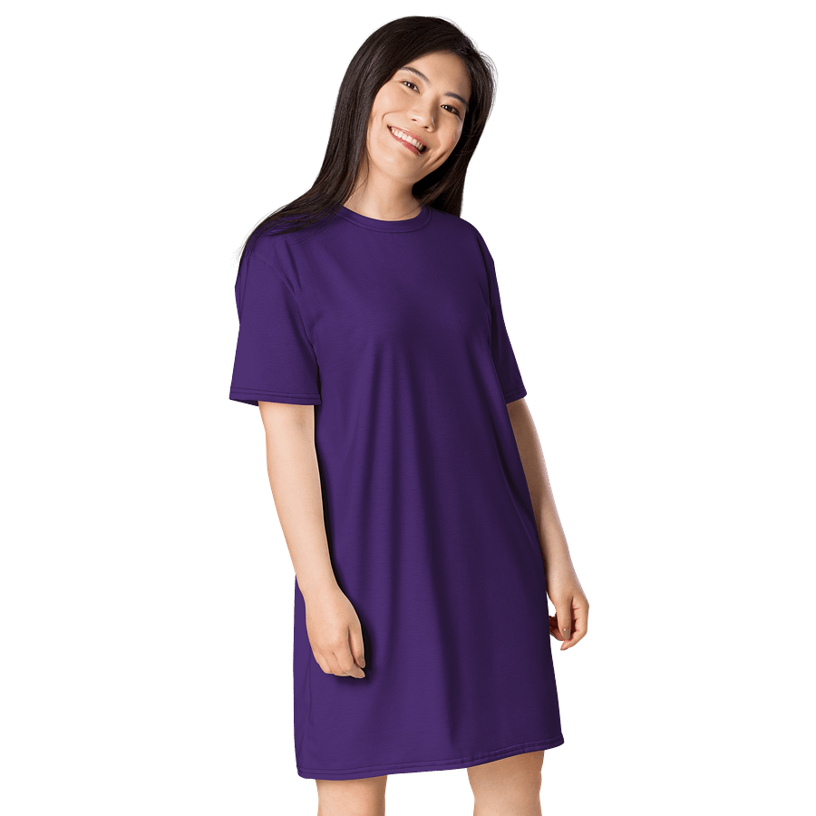 Oversized T-Shirt Dress - Regal Purple, Sizes 2XS-6XL product image (4)