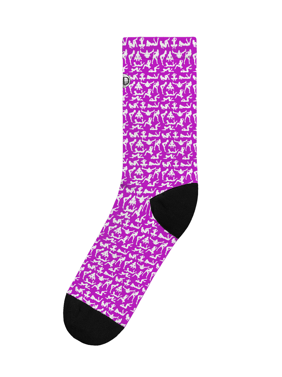 Eco-Chic Floral Fusion | Premium Sustainable Crew Socks product image (1)