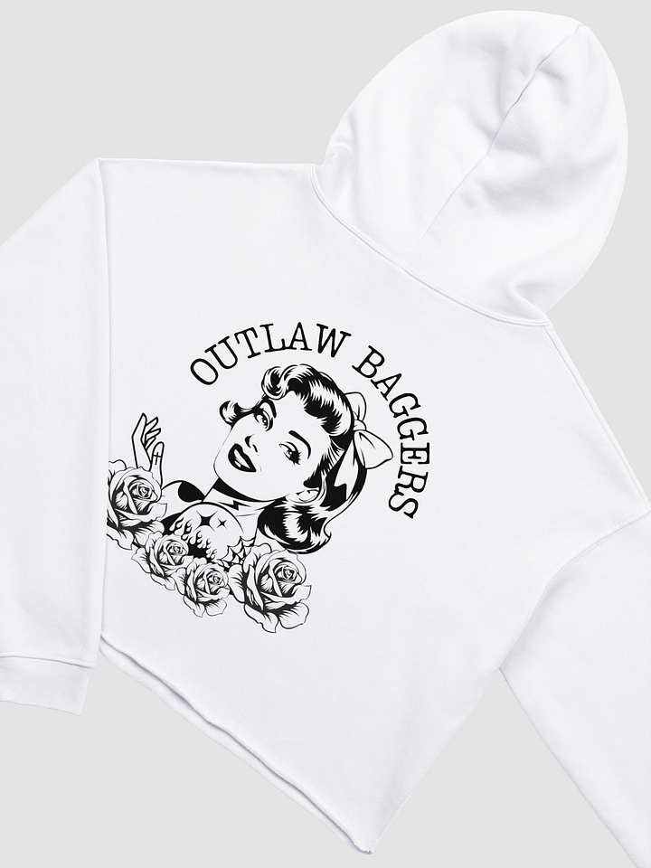 Outlaw Baggers Women Rule Crop Top Hoodie product image (1)