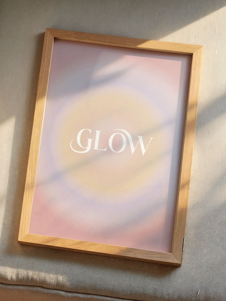 Glow Gradient Grain Poster product image (1)