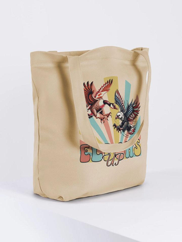 Elbows Up Canadian Goose Vs American Eagle Patriotic Flight Eco Tote product image (4)