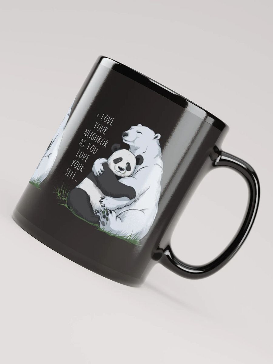 Black Love Your Neighbor Glossy Mug product image (7)