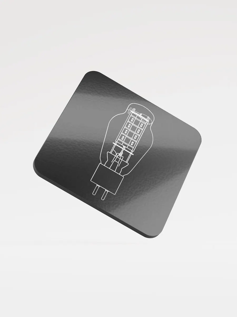 Iyagi Tube Glossed Cork Coaster (black) product image (1)