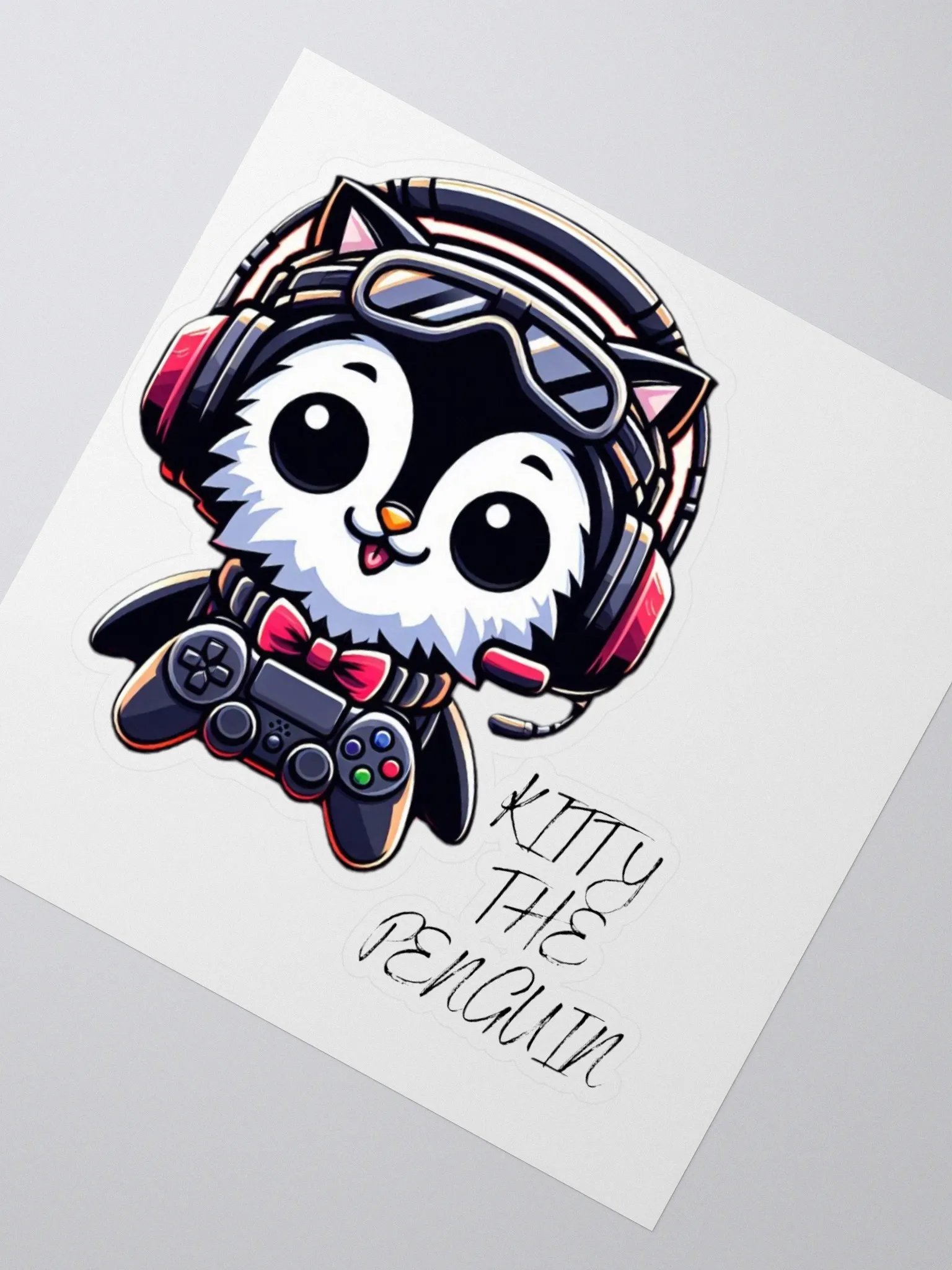 Game On Kitty - Vinyl Kiss Cut Stickers product image (3)