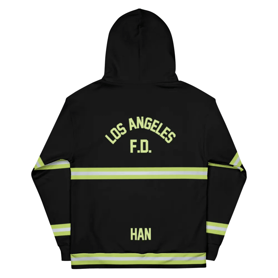 Firefighter Mr. April • All-Over Print Hoodie product image (1)